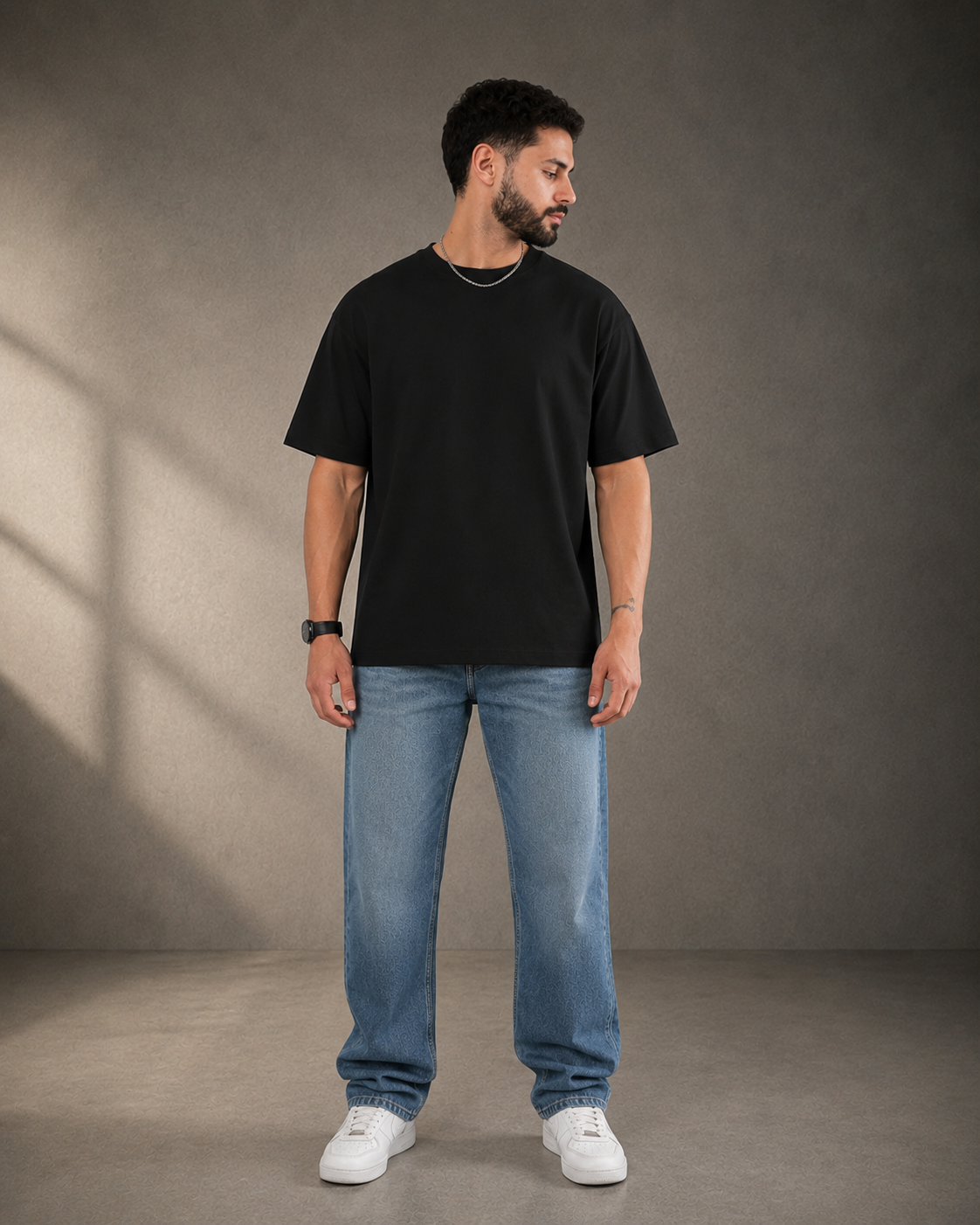 I DON'T DO BACKGROUND NOISE.| Premium 240 GSM Oversized Cotton T-Shirt