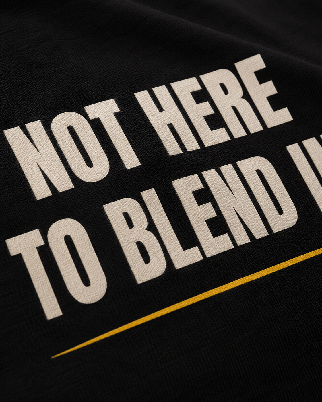 NOT HERE TO BLEND IN. | Premium 240 GSM Oversized Cotton T-Shirt