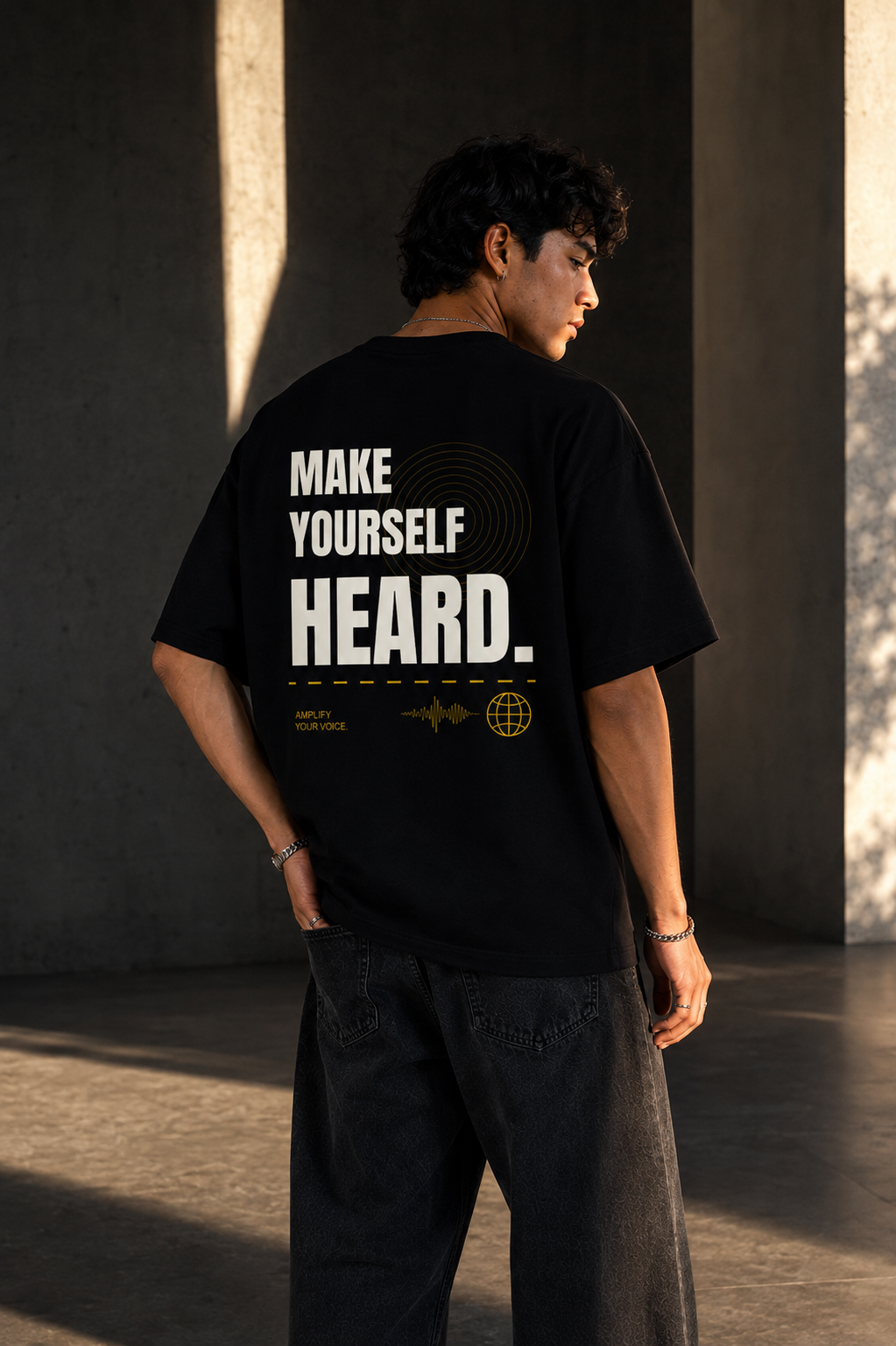 MAKE YOURSELF HEARD. | Premium 240 GSM Oversized Cotton T-Shirt