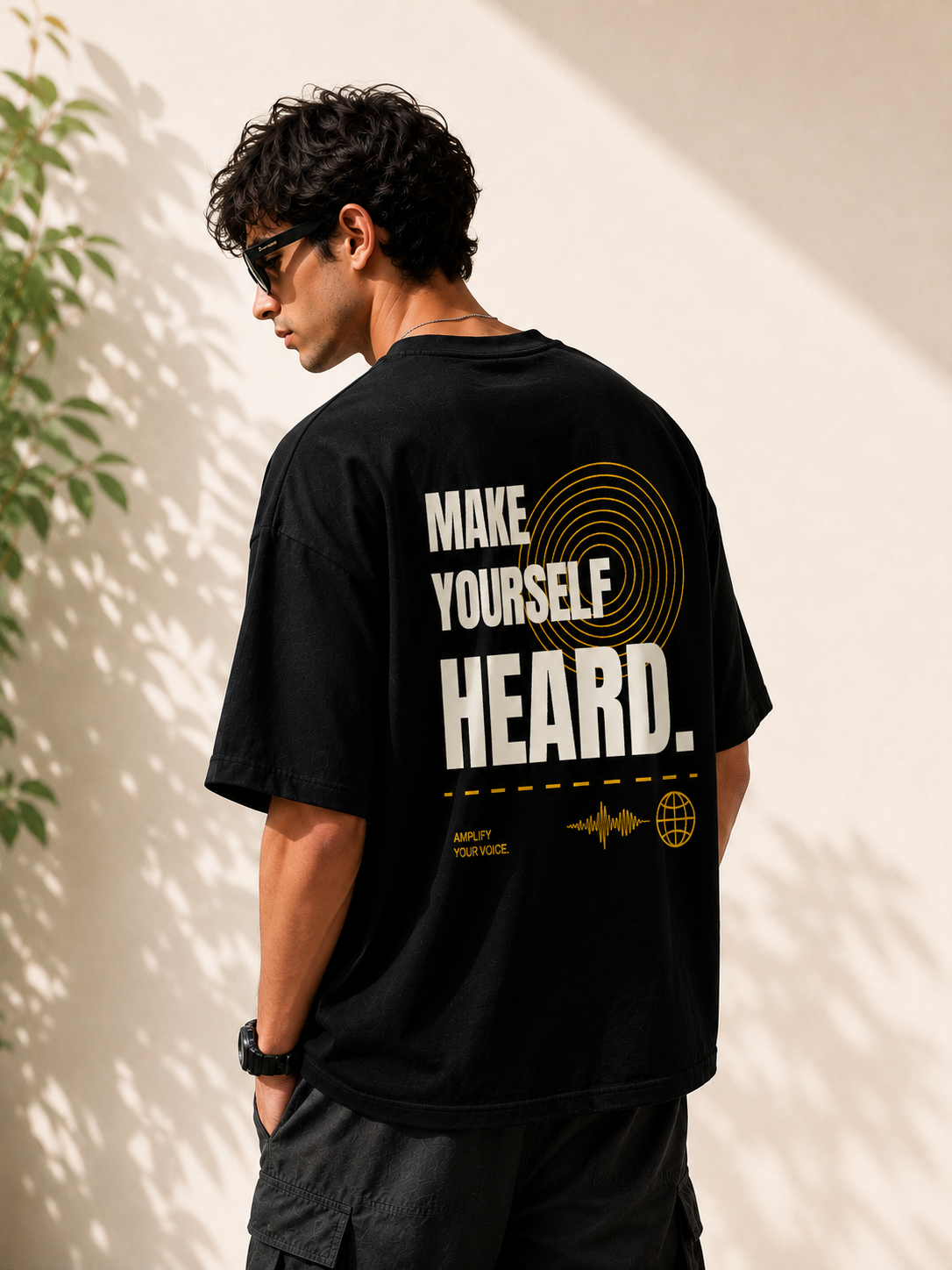 MAKE YOURSELF HEARD. | Premium 240 GSM Oversized Cotton T-Shirt