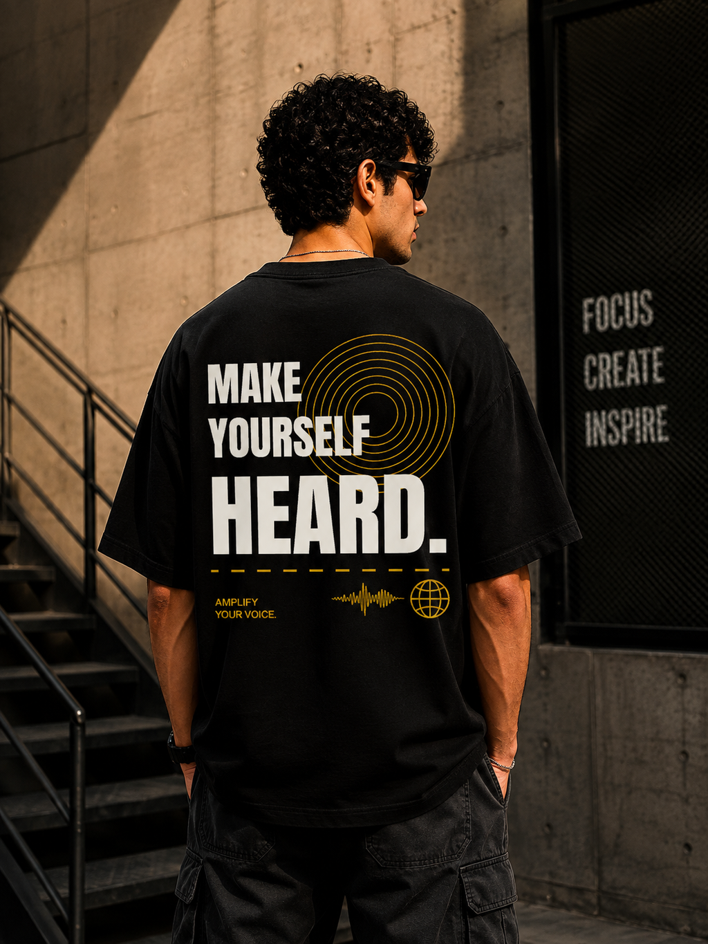 MAKE YOURSELF HEARD. | Premium 240 GSM Oversized Cotton T-Shirt