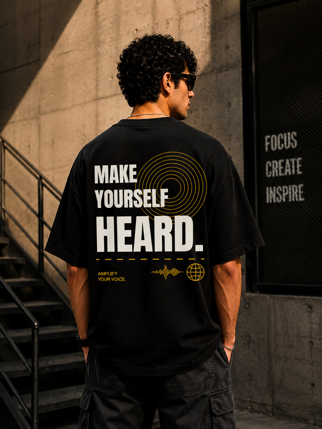 MAKE YOURSELF HEARD. | Premium 240 GSM Oversized Cotton T-Shirt