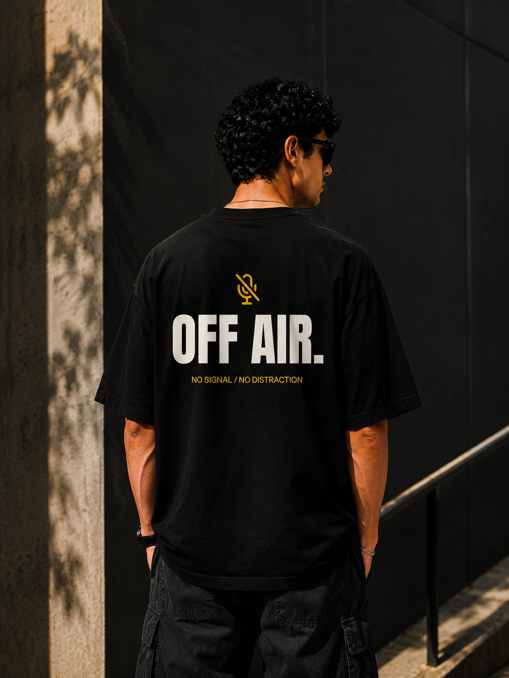 OFF AIR. — No Signal No Distraction |Premium 240 GSM Oversized Cotton T-Shirt